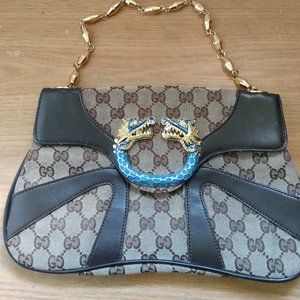 Gucci Monogram GG Tom Ford Jeweled Dragon Flap